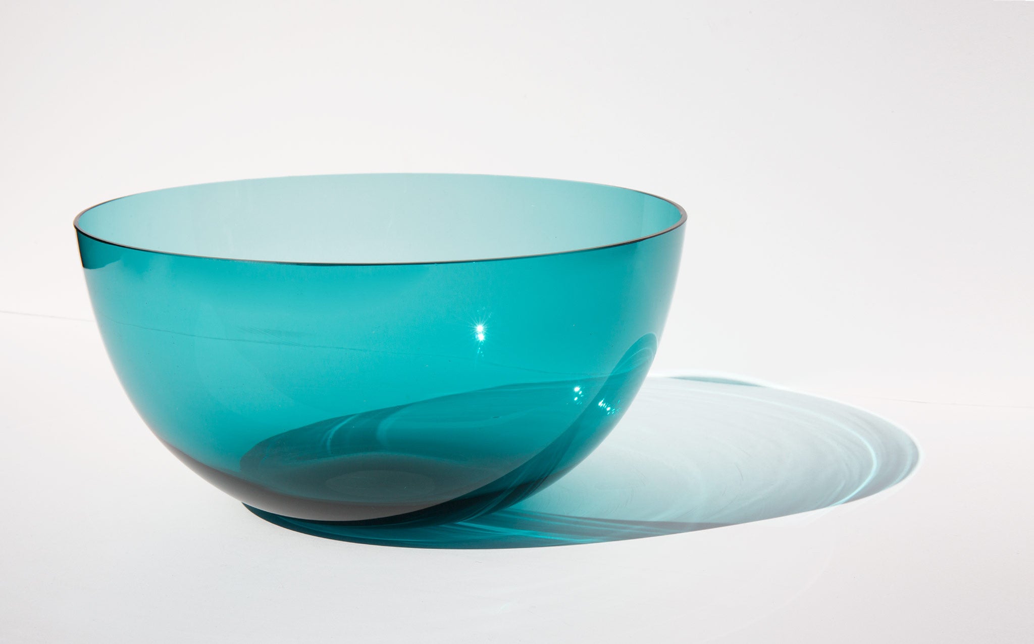 Kaj Franck Kartio Turquoise Blue Iittala Glass Bowl