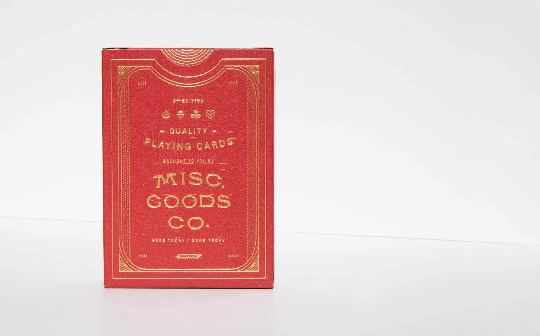 Misc Goods Co Playing Cards - Red