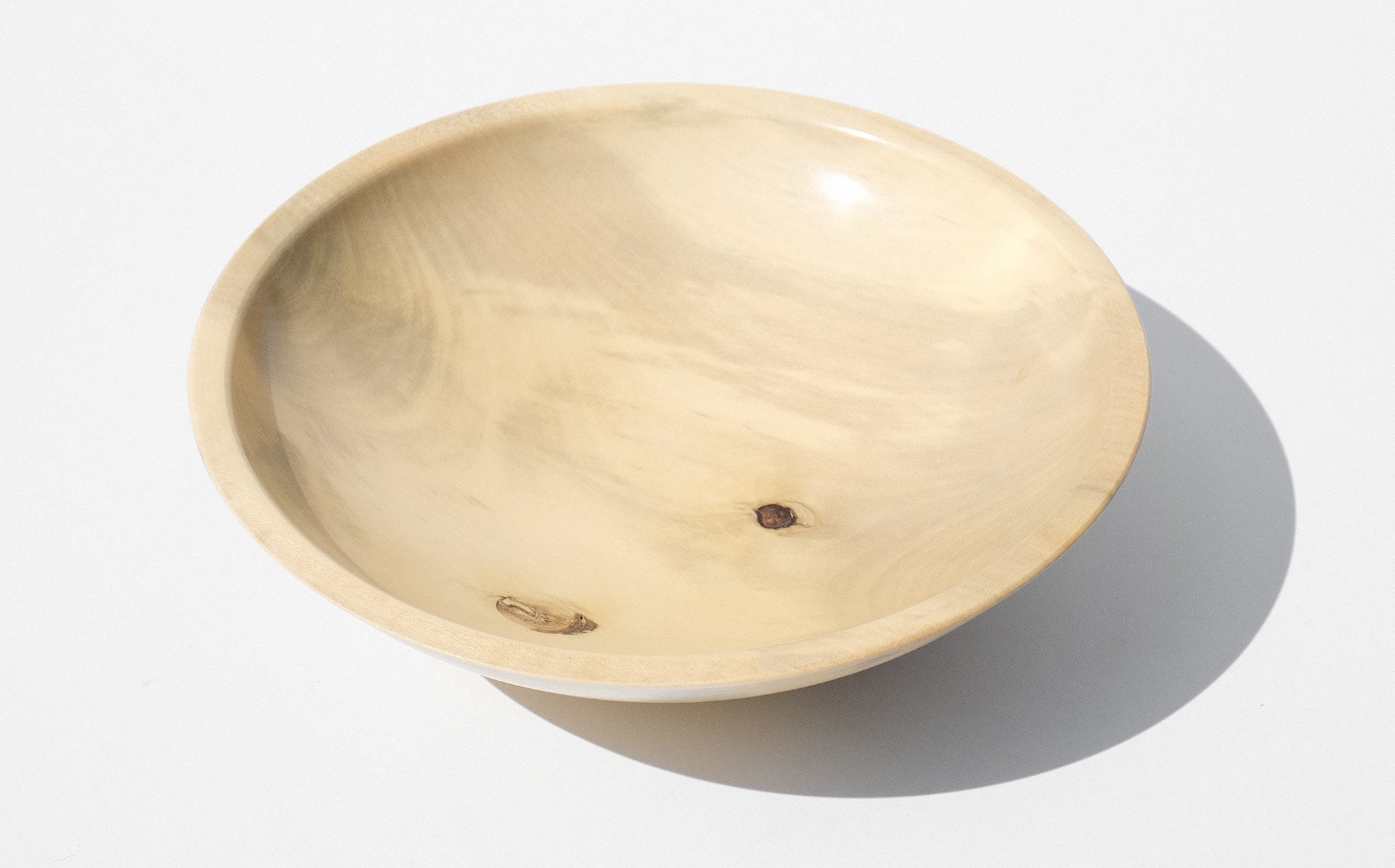Bruce Perlmutter Hand Lathed Holly Bowl