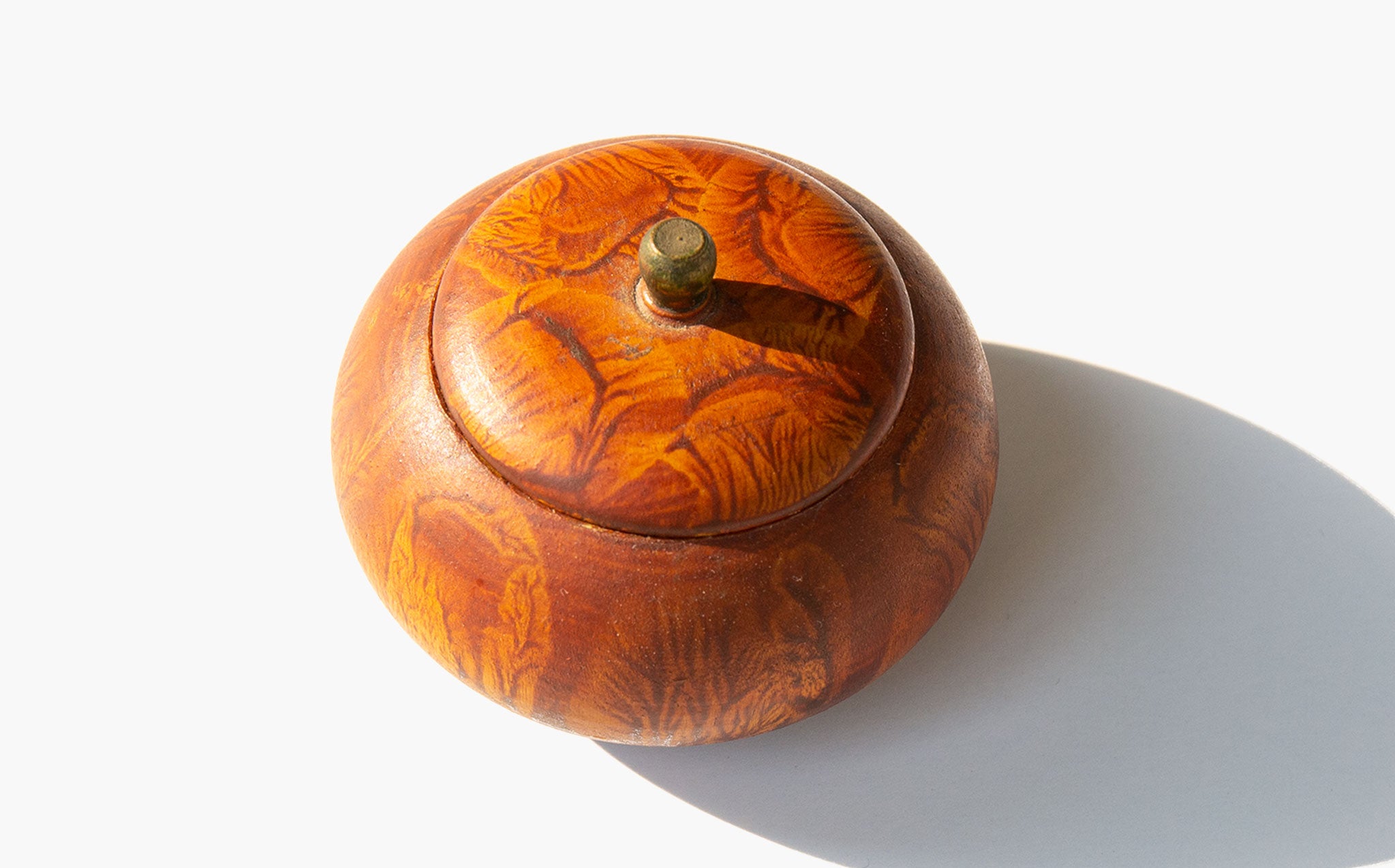 Round Wooden Treasures Box