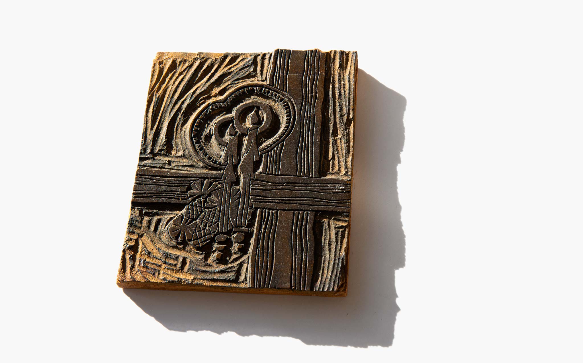 Candlelight Wooden Printing Block