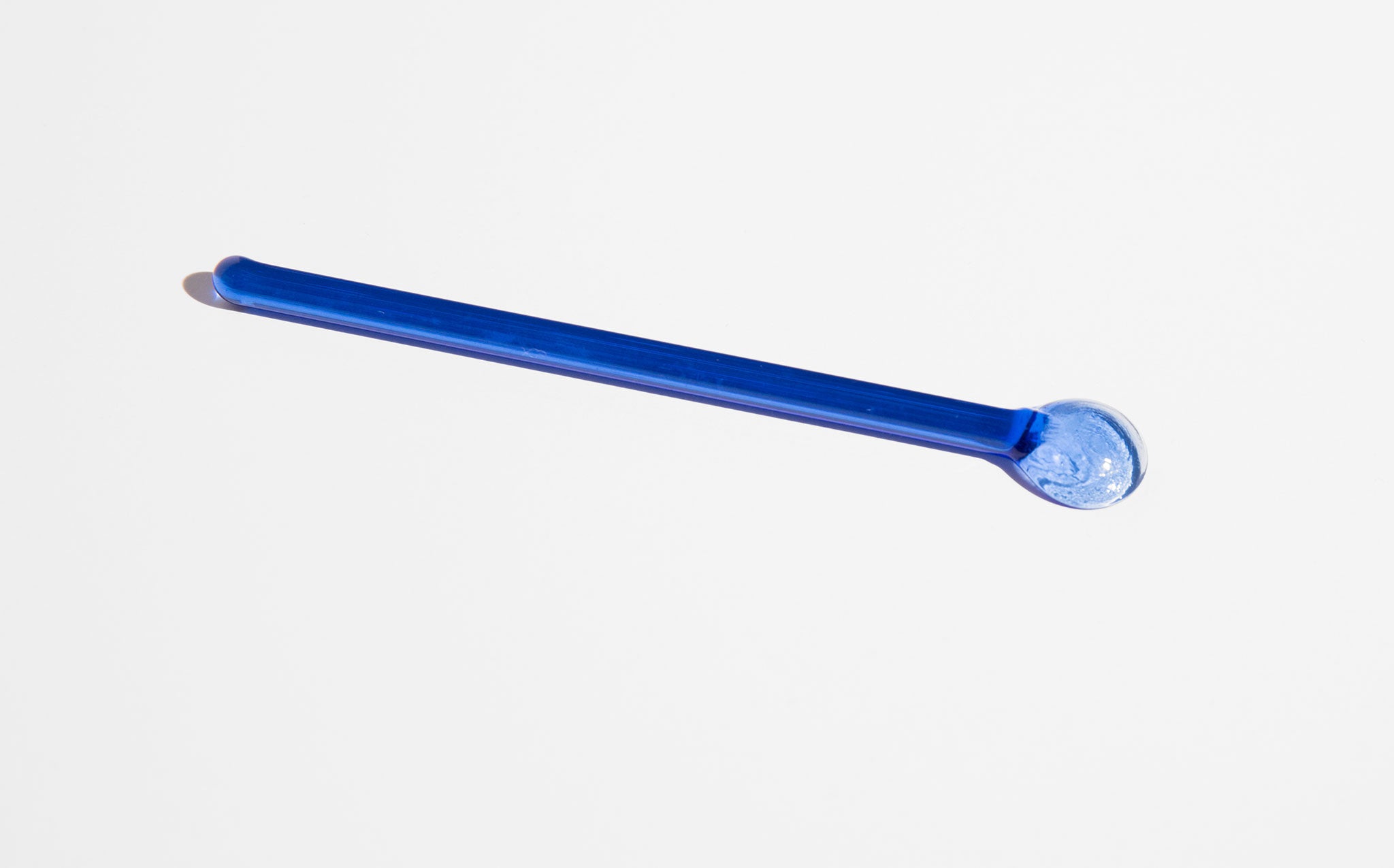 Cobalt Blue Glass Spice Spoon