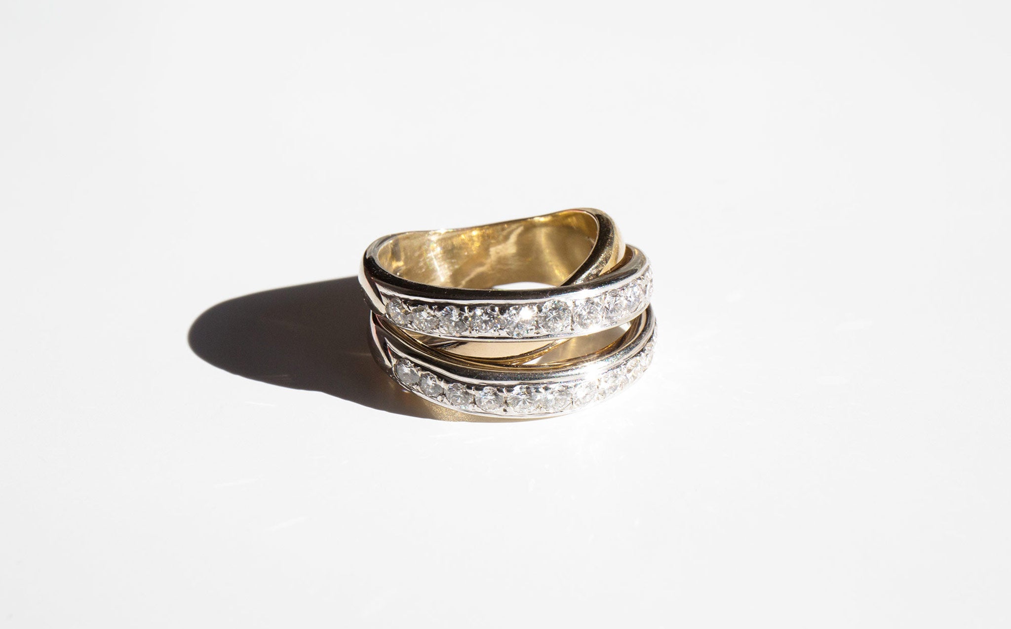 Diamond Tri Band Ring