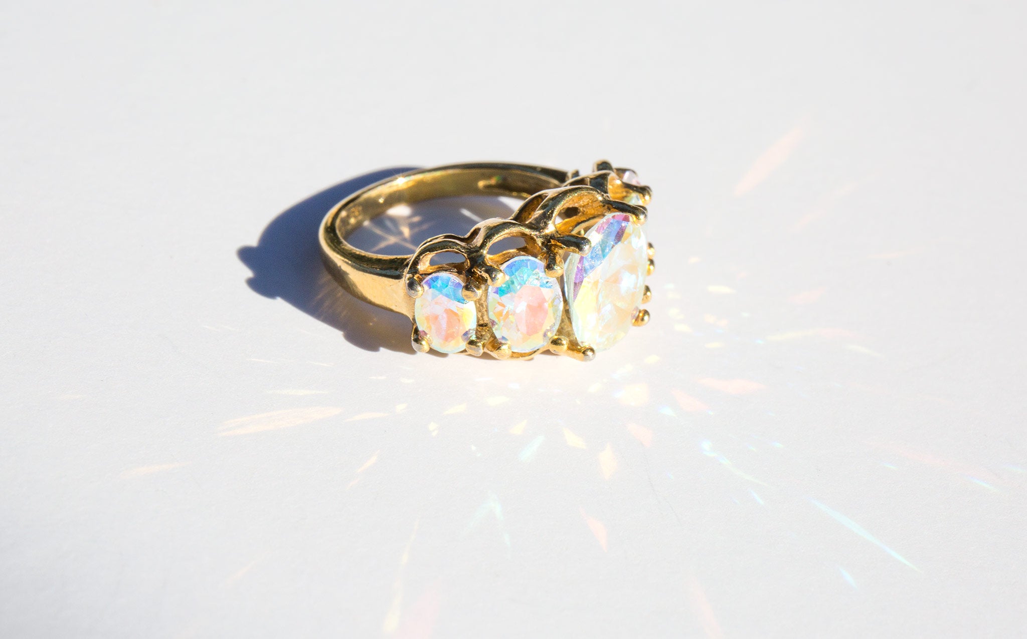 Iridescent Cocktail Ring