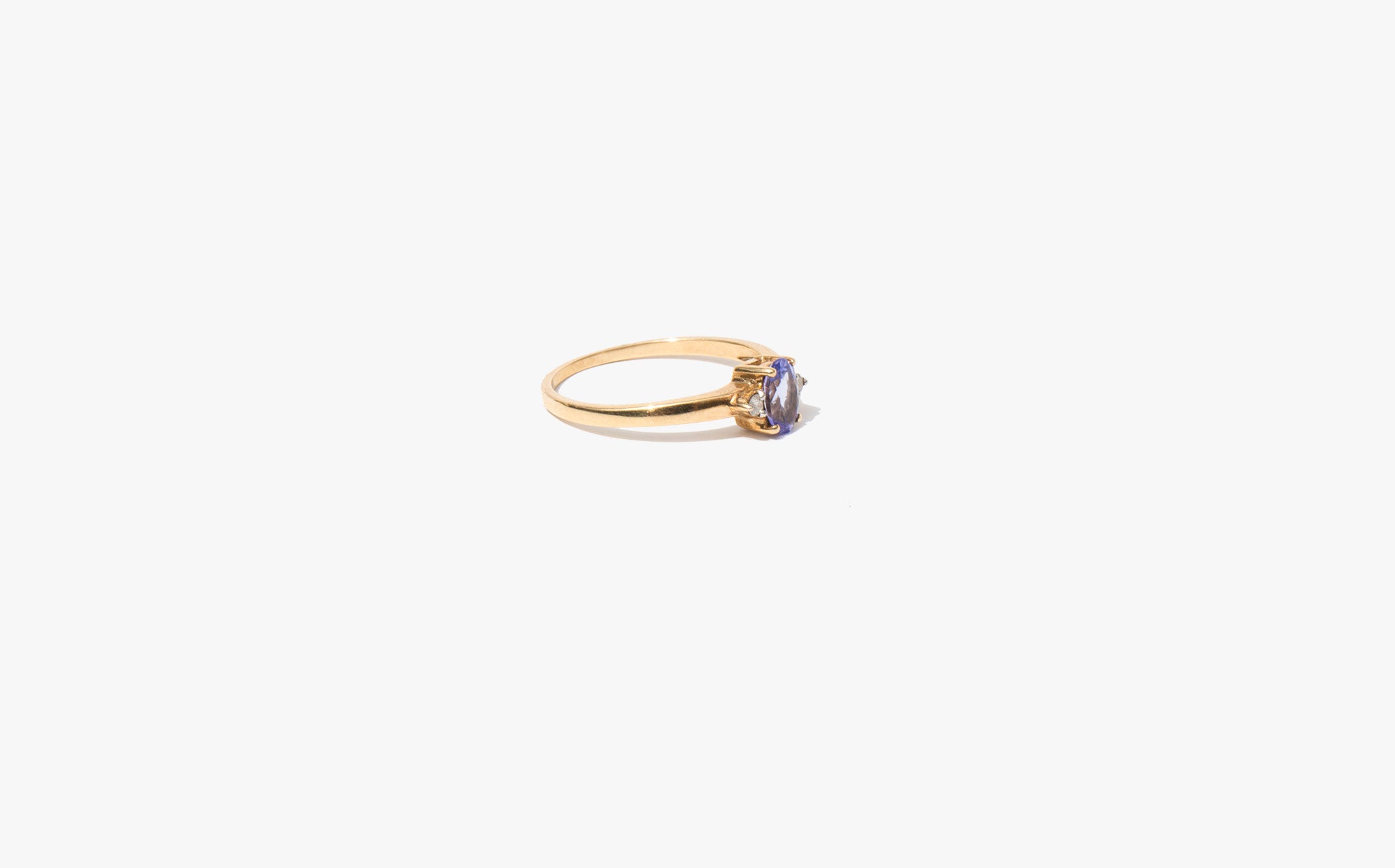 Tanzanite and Diamond Sweetheart Ring