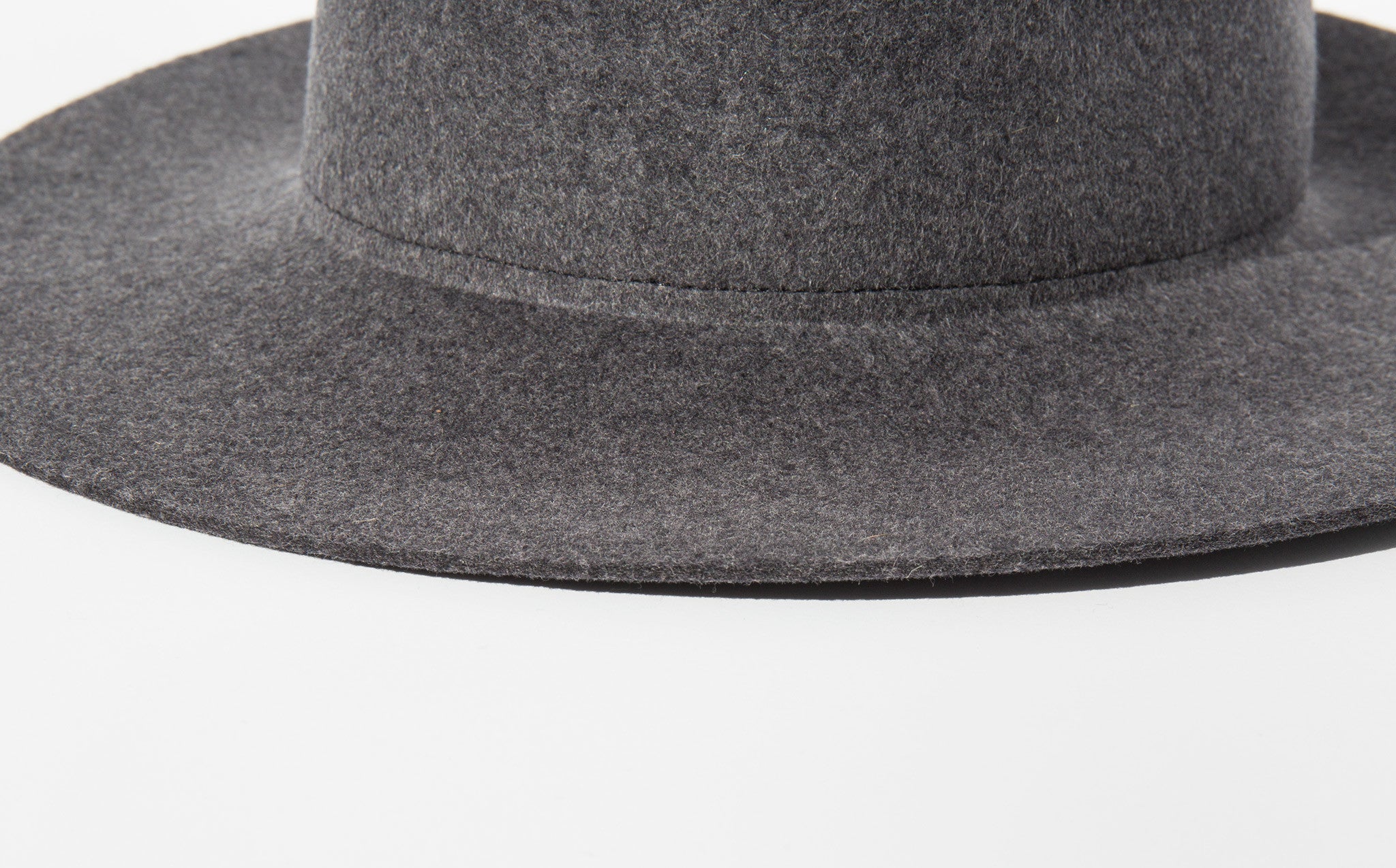 Clyde Charcoal Grey Wool Pinch Hat