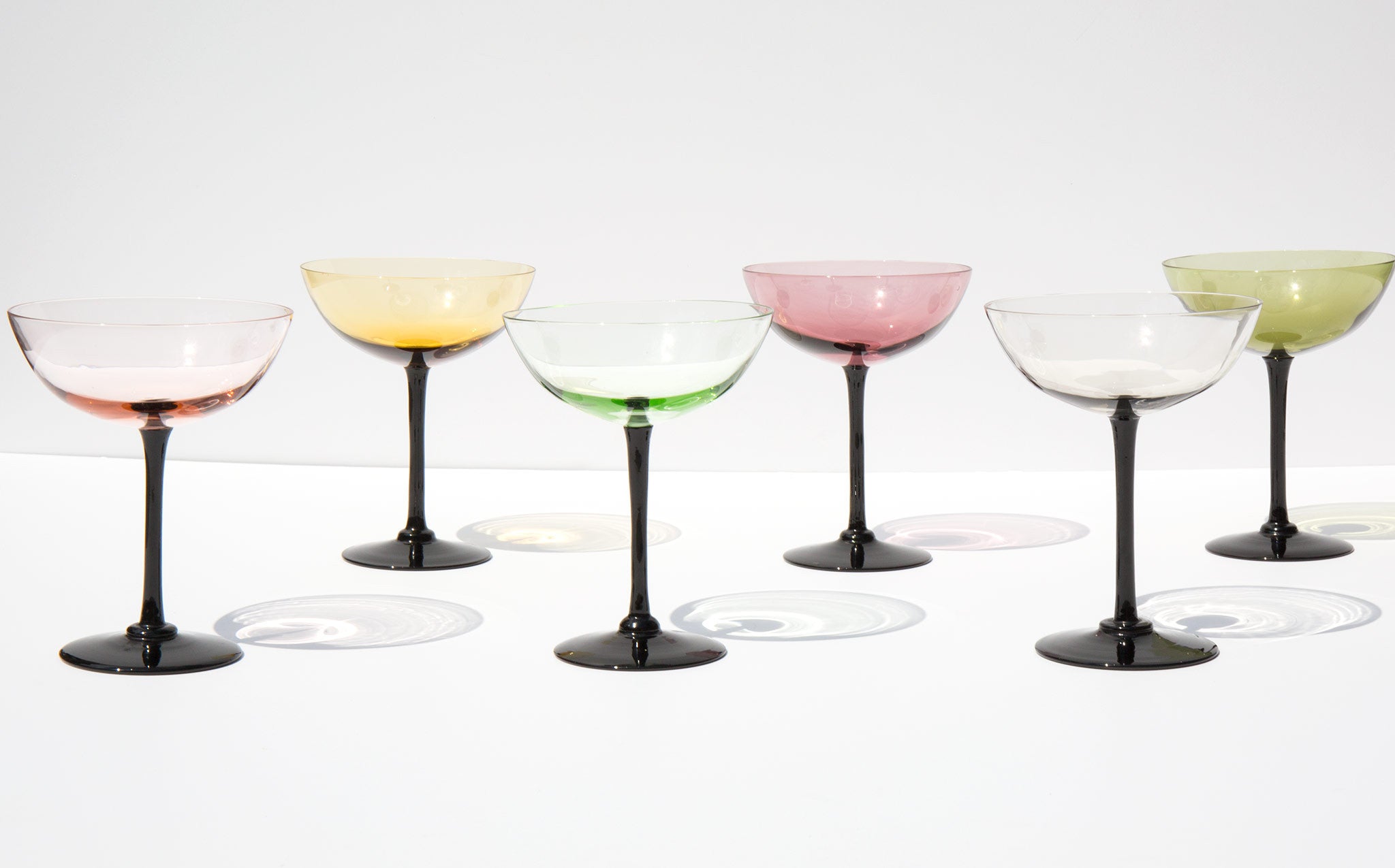 Pastel Champagne Coupes
