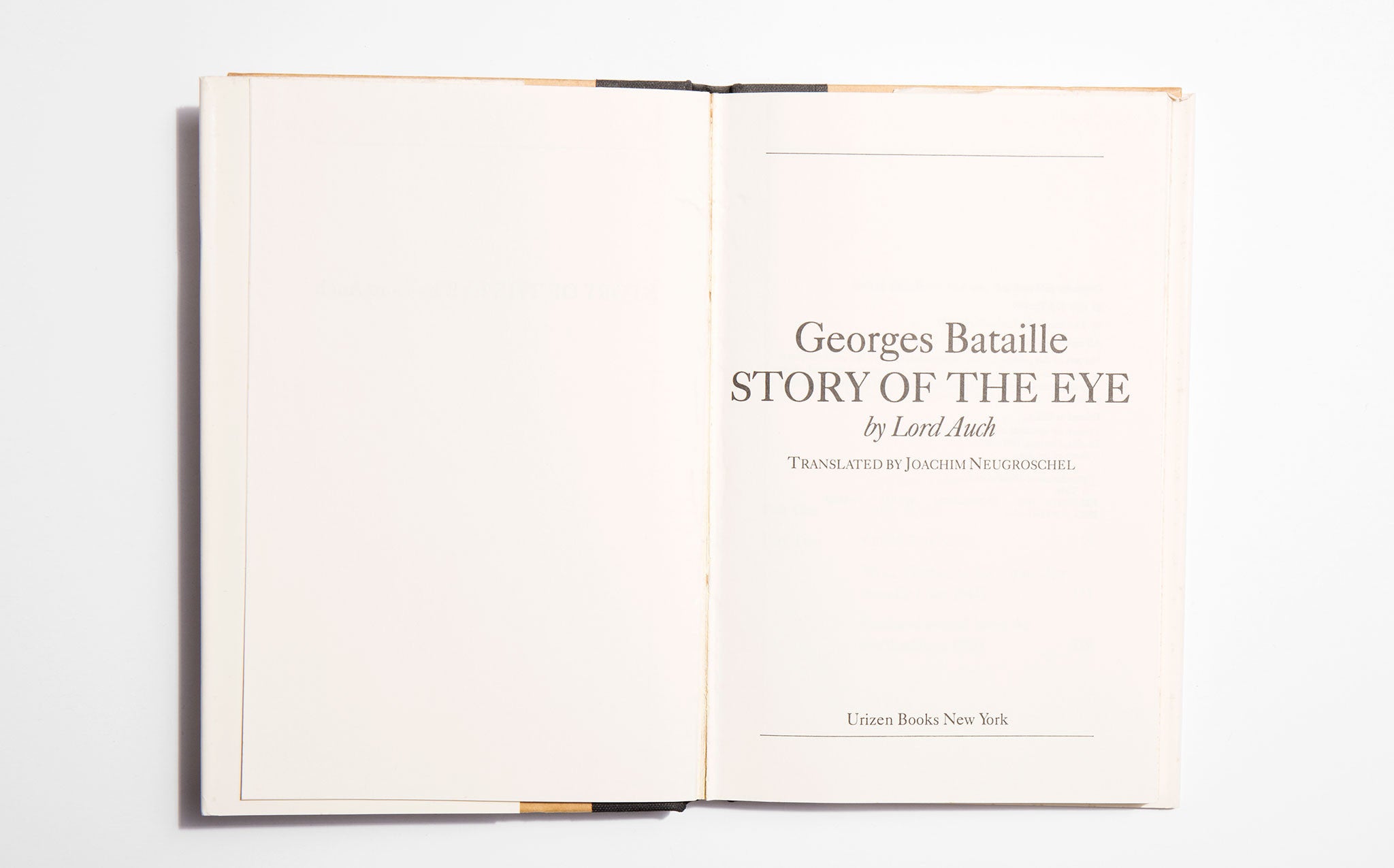 The Story of the Eye - Georges Bataille