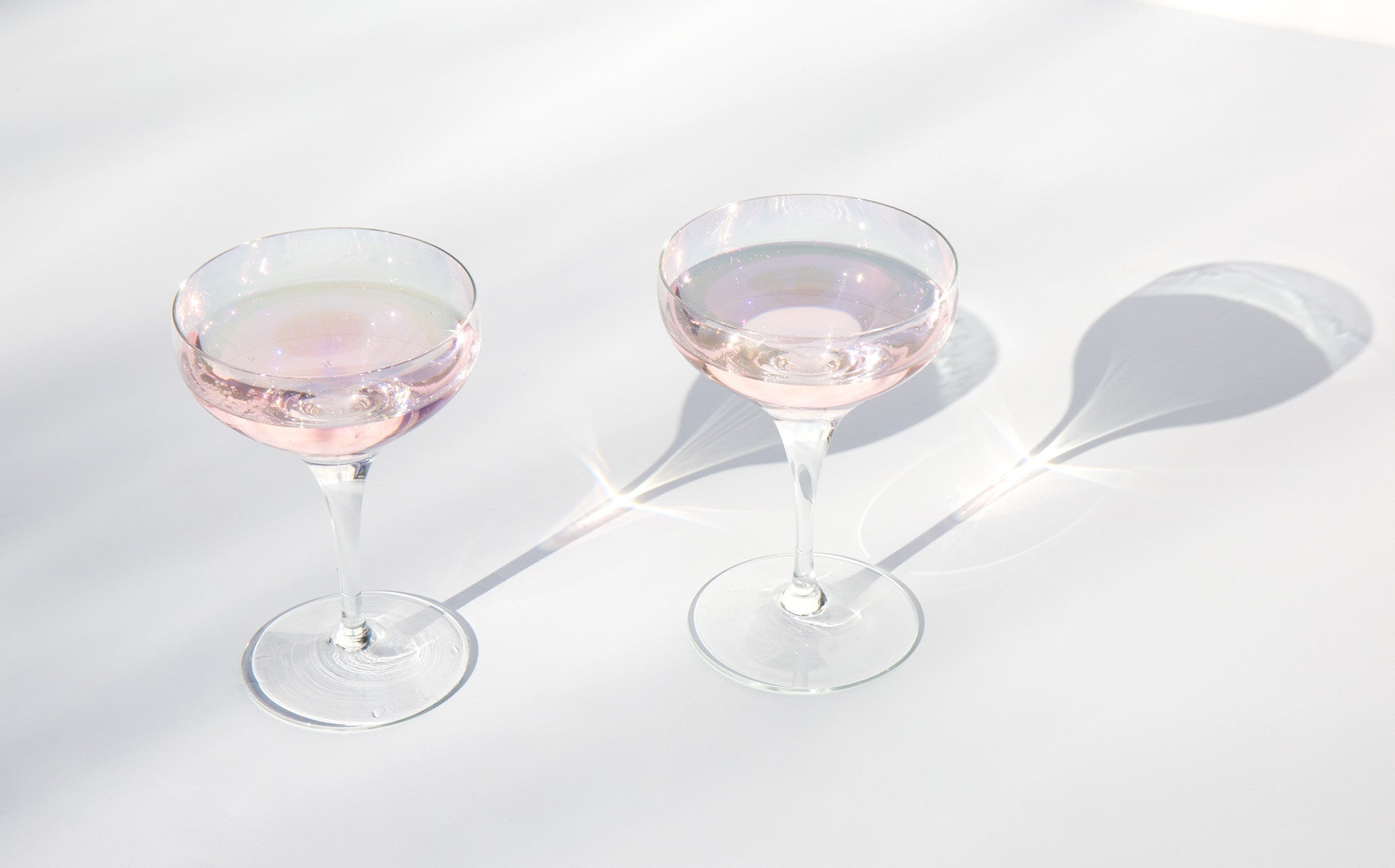 Iridescent Champagne Coupes