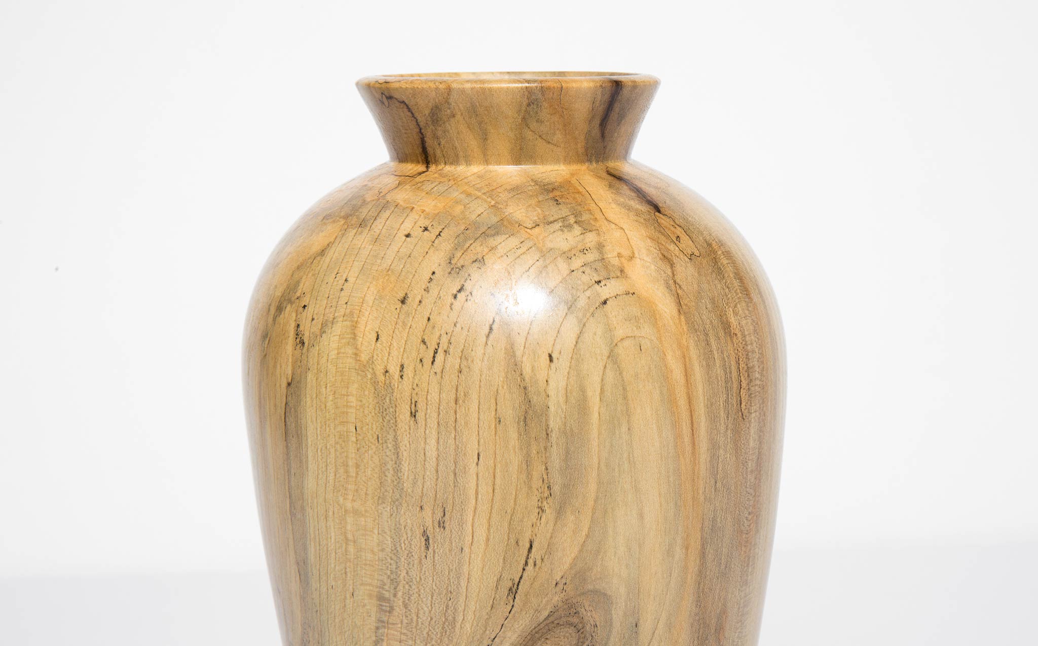 Bruce Perlmutter Hand Lathed Holly Vessel
