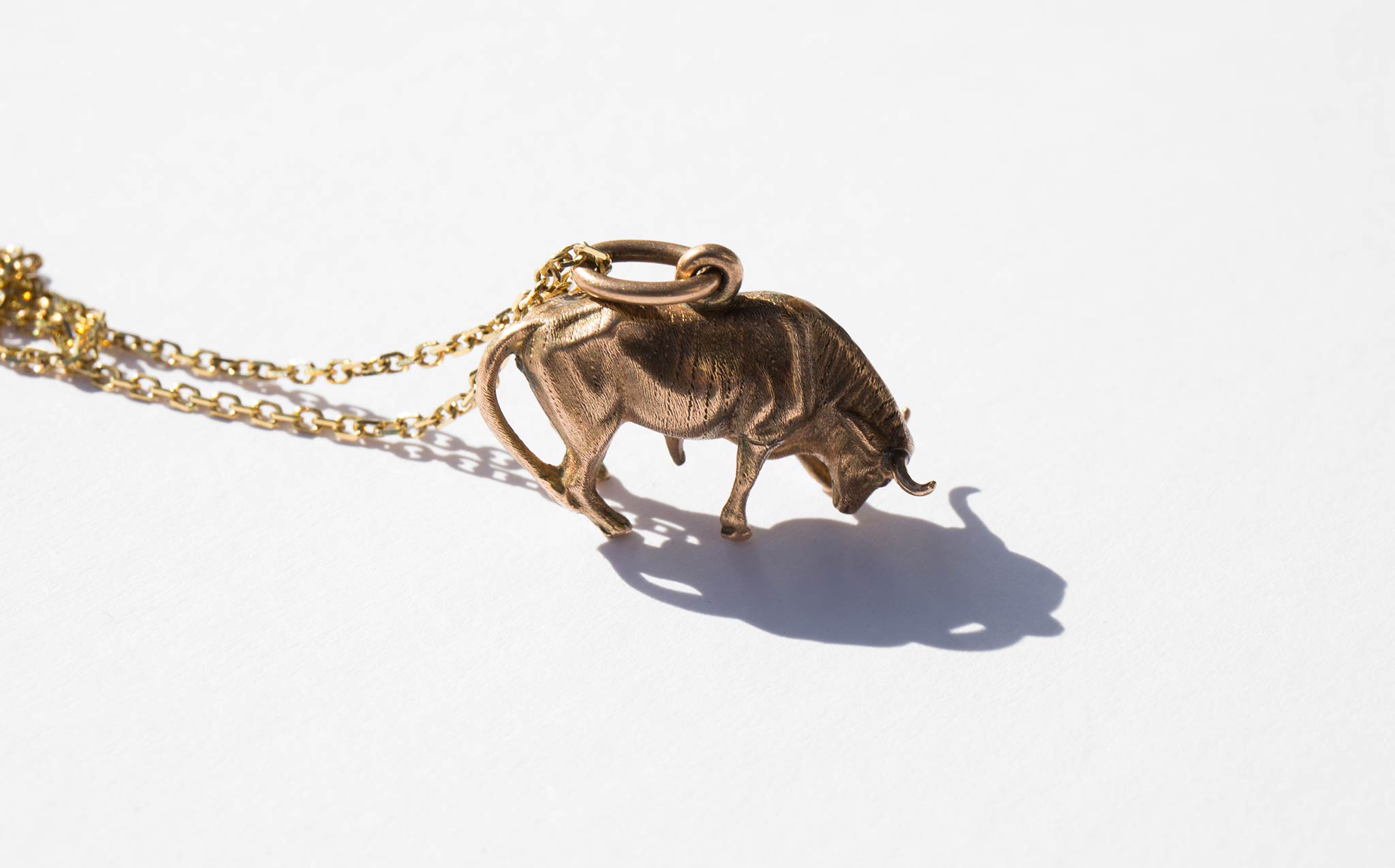 Bull Charm Necklace