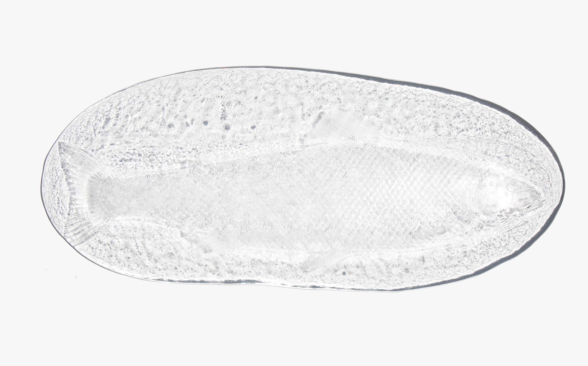 Waved Glass Fish Platter