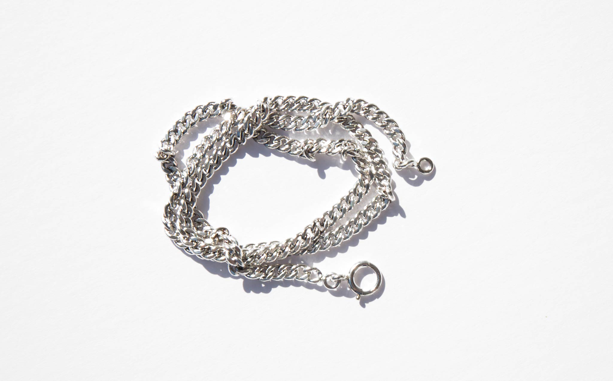 Sterling Silver Link Wrap Around Bracelet