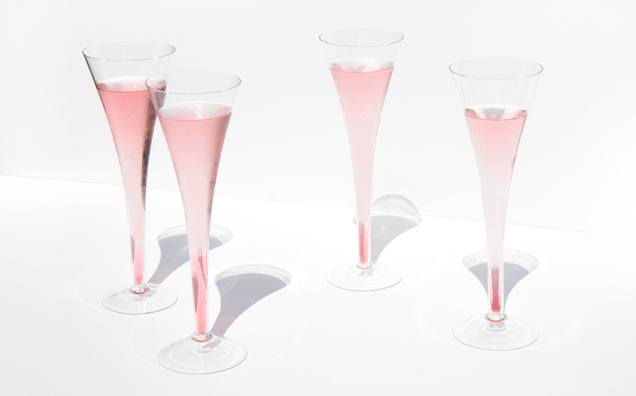 Tapered Deco Champagne Flutes