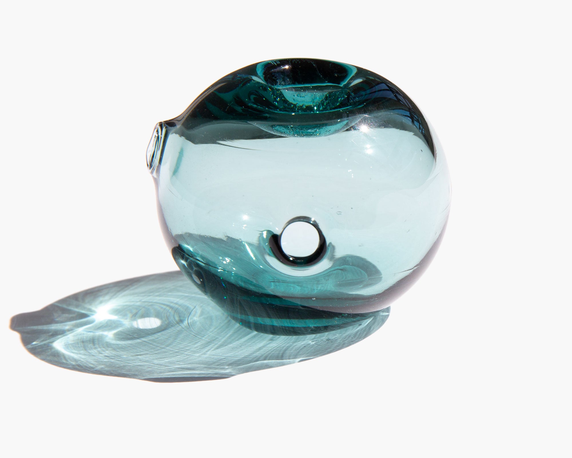 Aquamarine Sculptural Glass Pipe