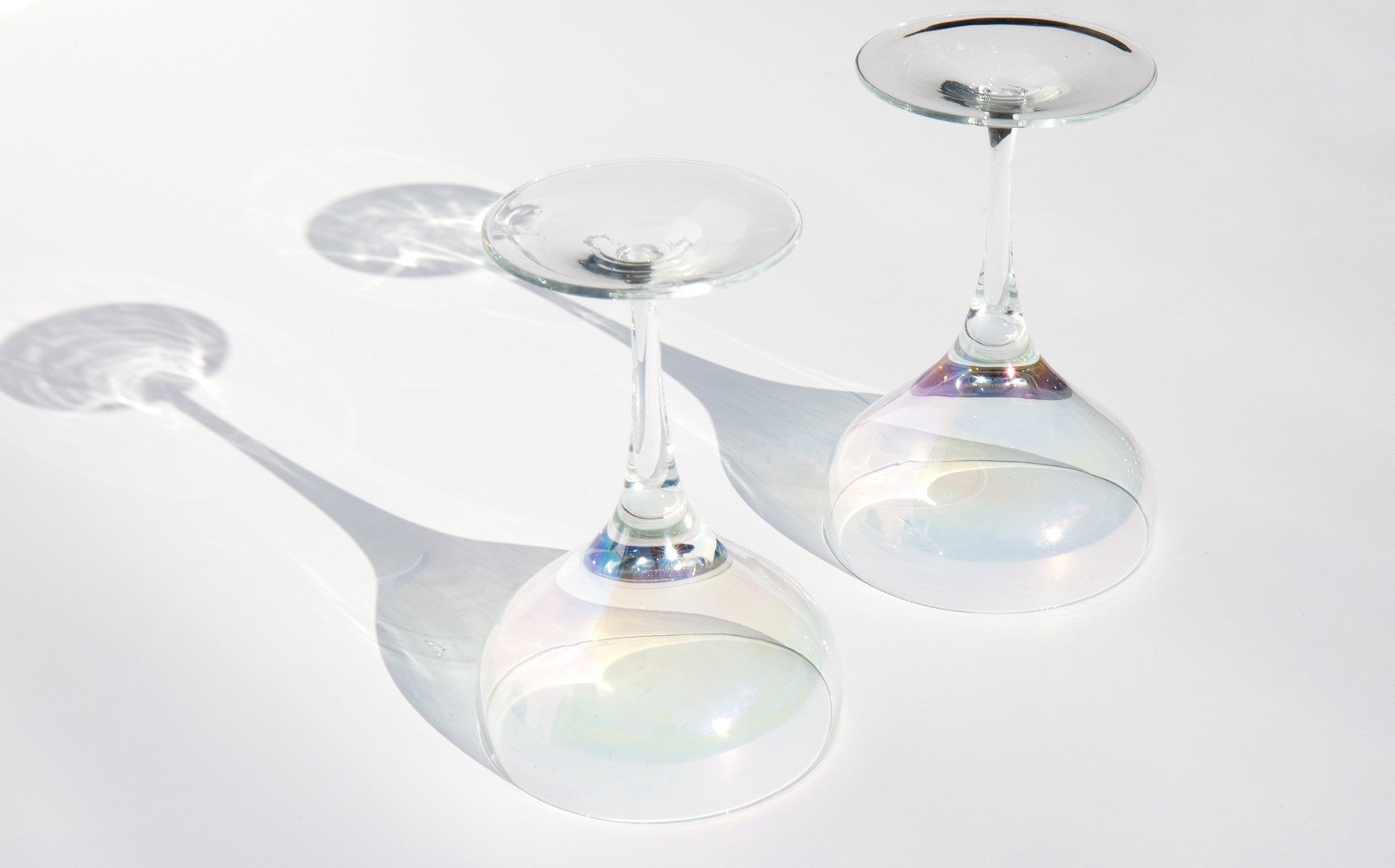Iridescent Champagne Coupes
