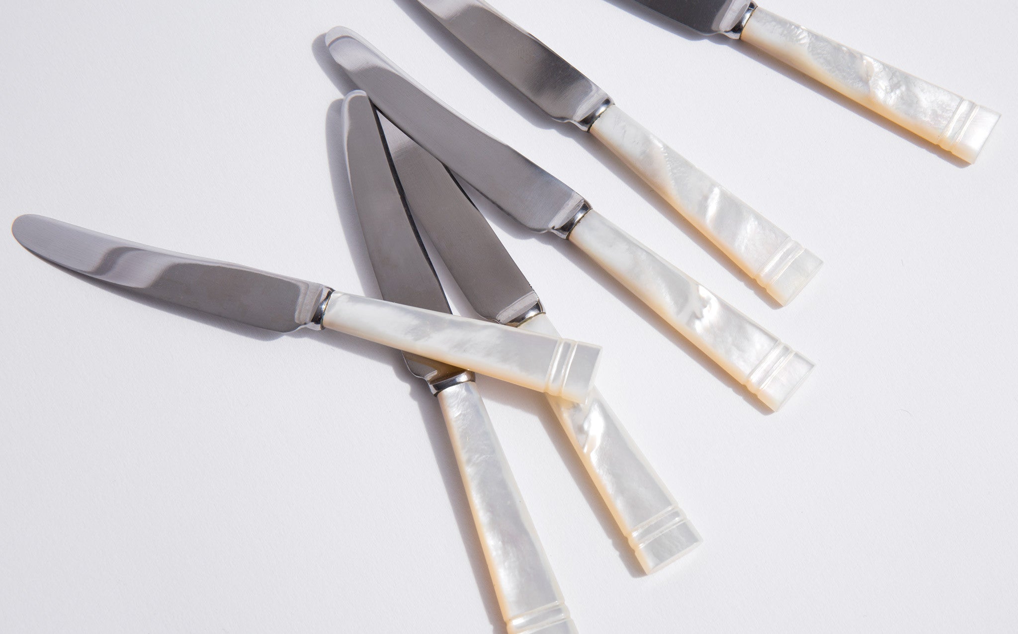 Mother Of Pearl Cheese Knives Kindred Black