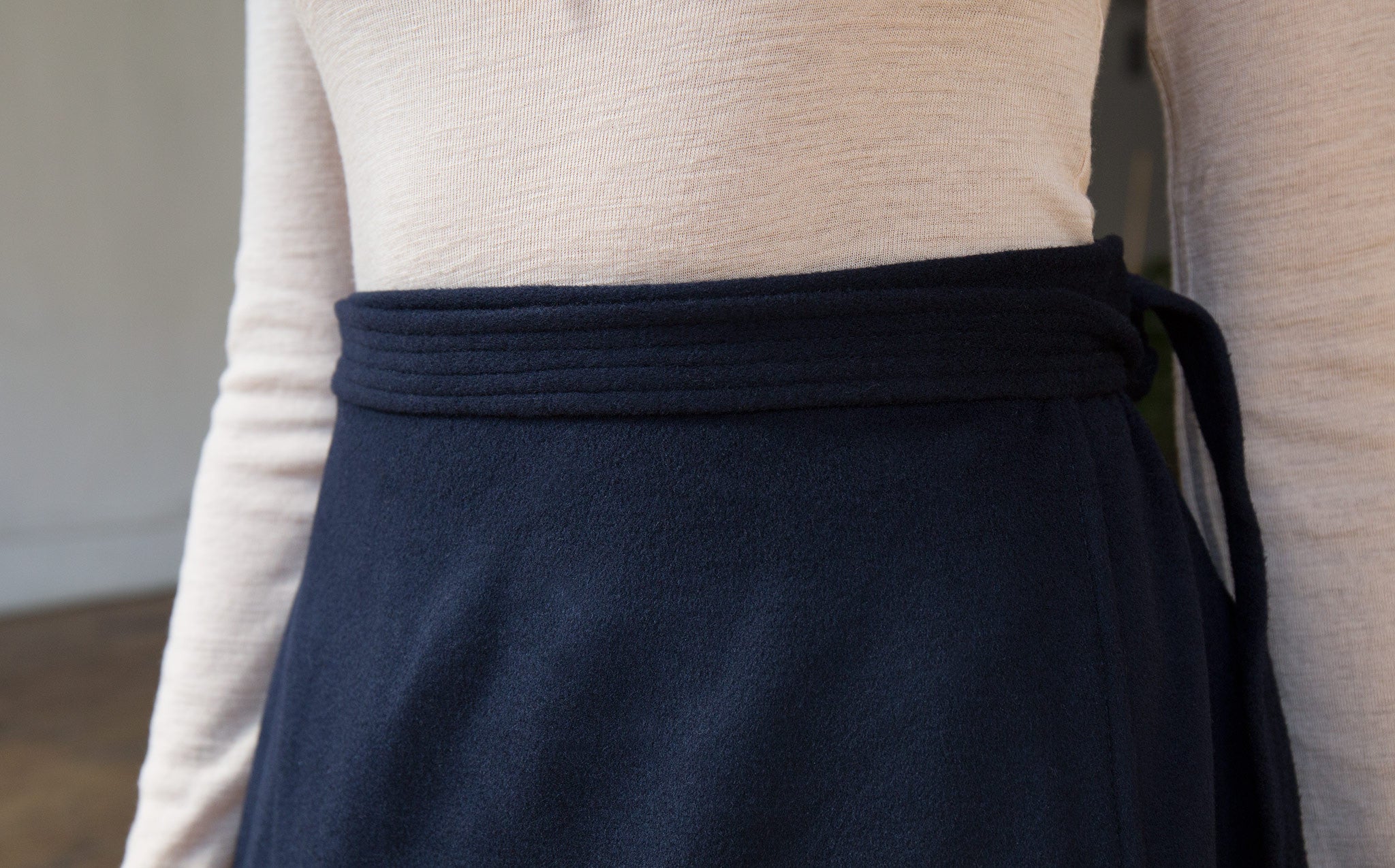 Svilu Wool Wrap Skirt