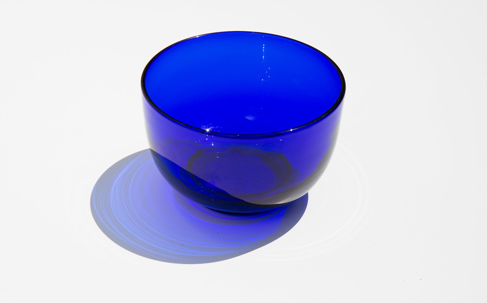 Antique American Cobalt Glass Bowl