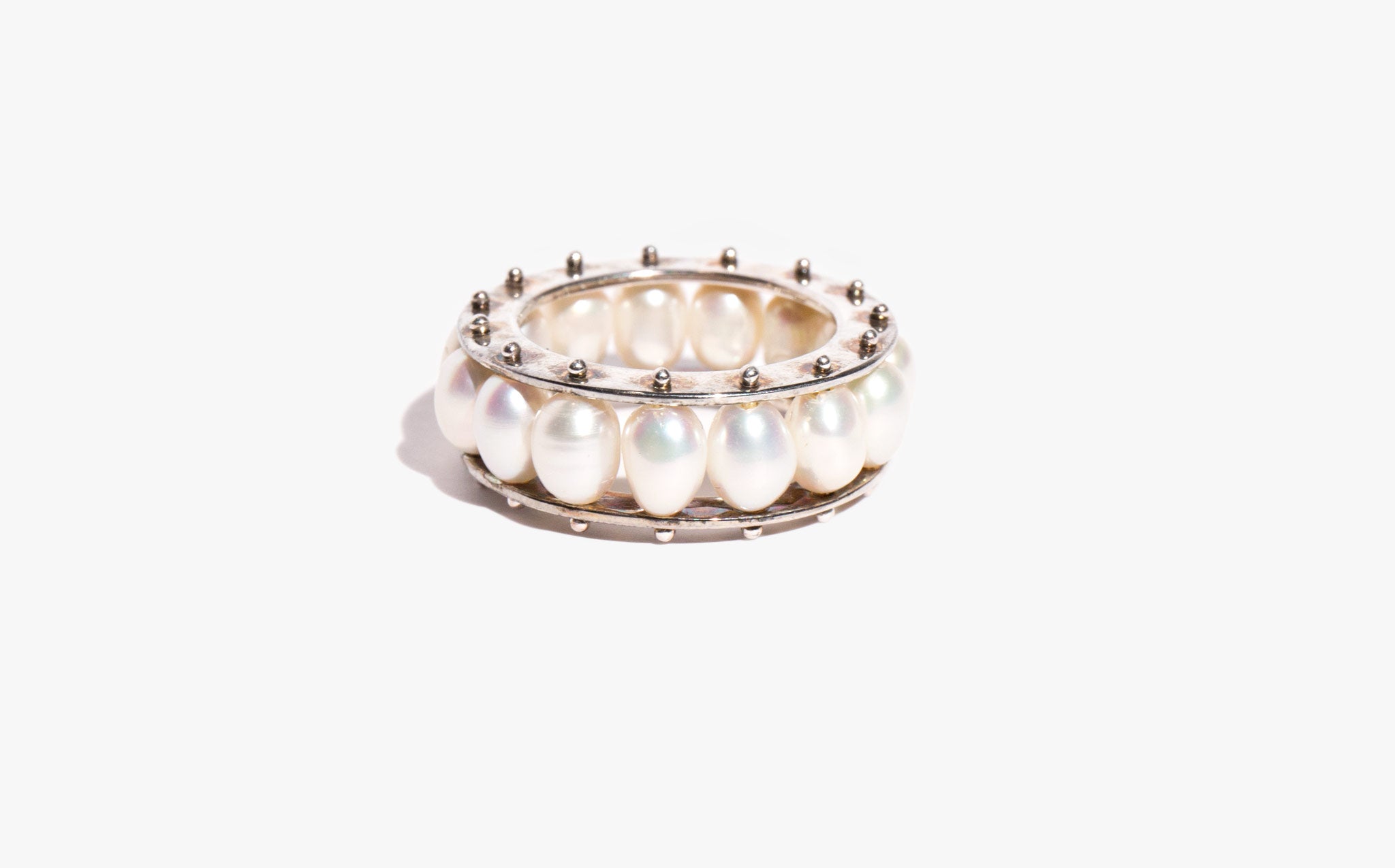 Freshwater Pearl and Sterling Band