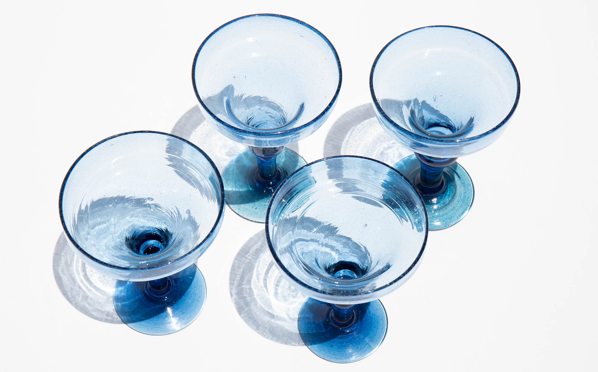 Pacific Blue Margarita Glasses