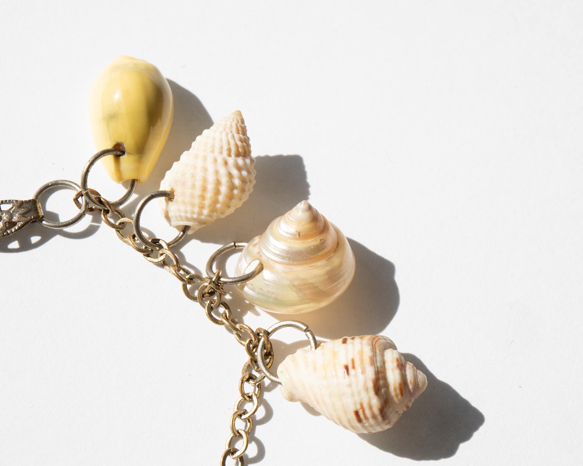 Antique Shell Charm Bracelet