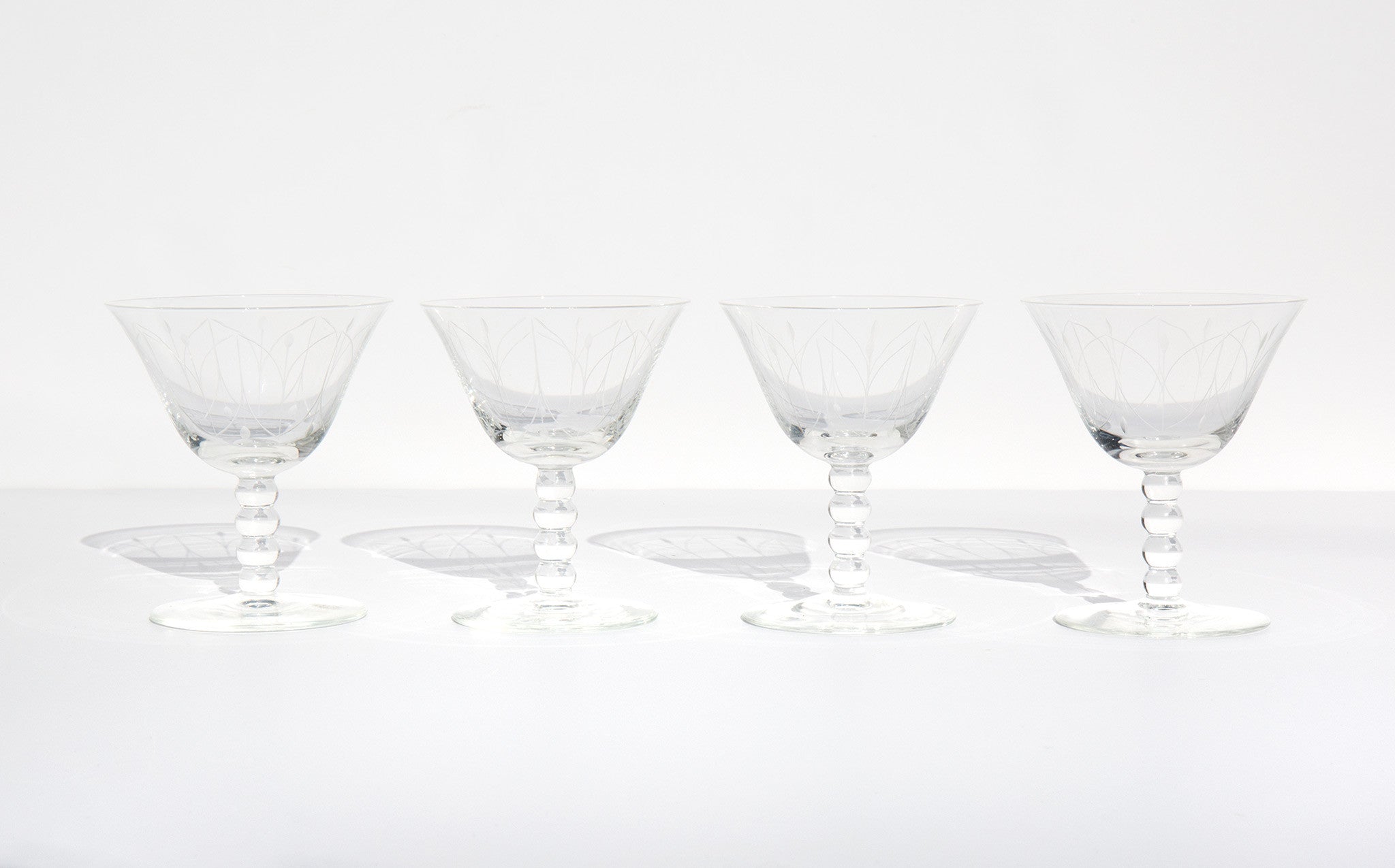 Etched Cocktail Glasses