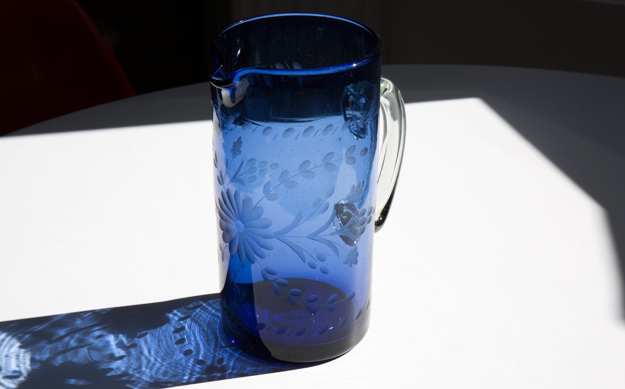 Etched Mexican Pitcher