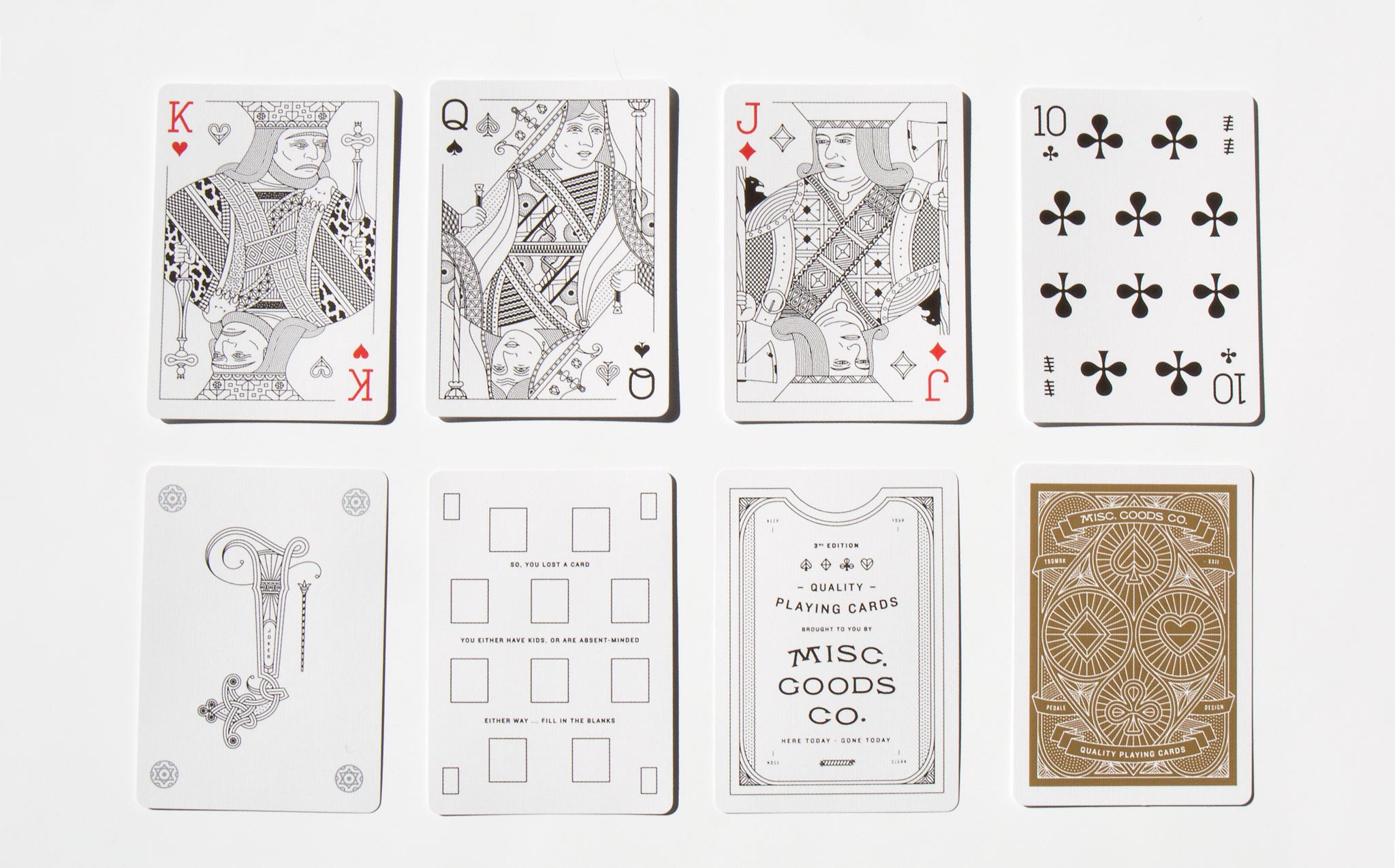 Misc Goods Co Playing Cards - Red - Front 2
