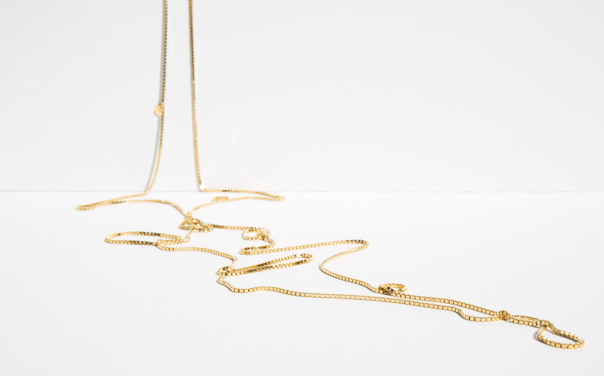Saskia Diez Very Long Gold Loop Necklace