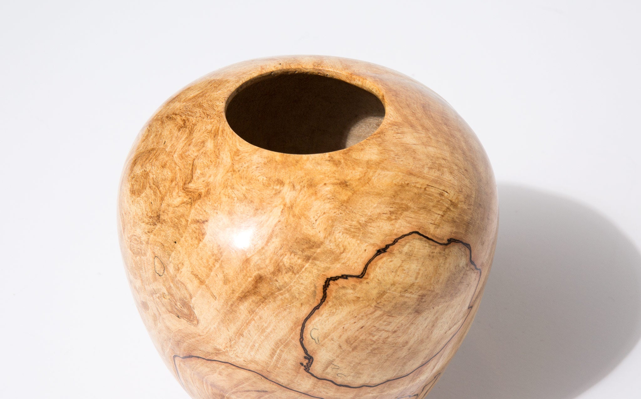 Bruce Perlmutter Hand Lathed Red Beech Vessel
