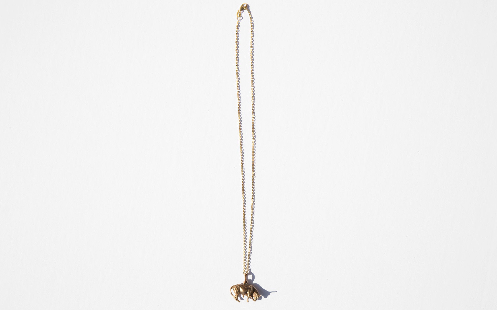 Bull Charm Necklace