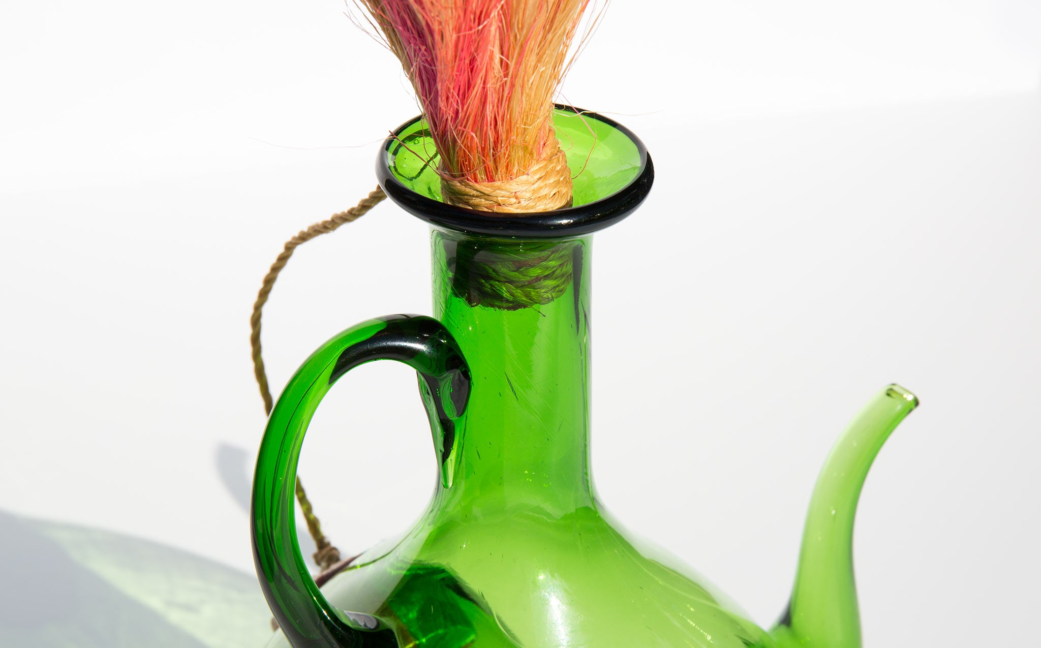 Translucent Emerald Wine Decanter