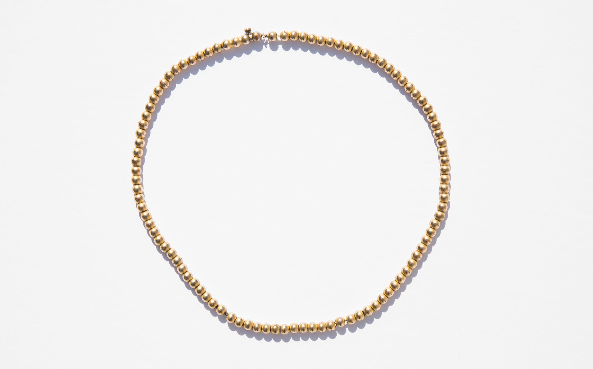 Antique Gold Pearls Choker Necklace