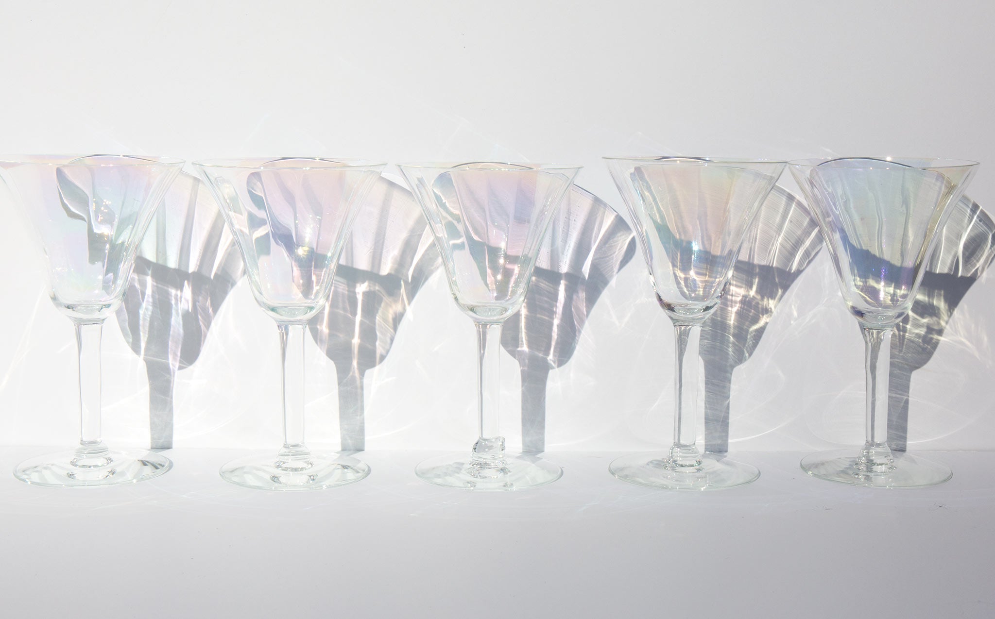 Iridescent Cocktail Glasses