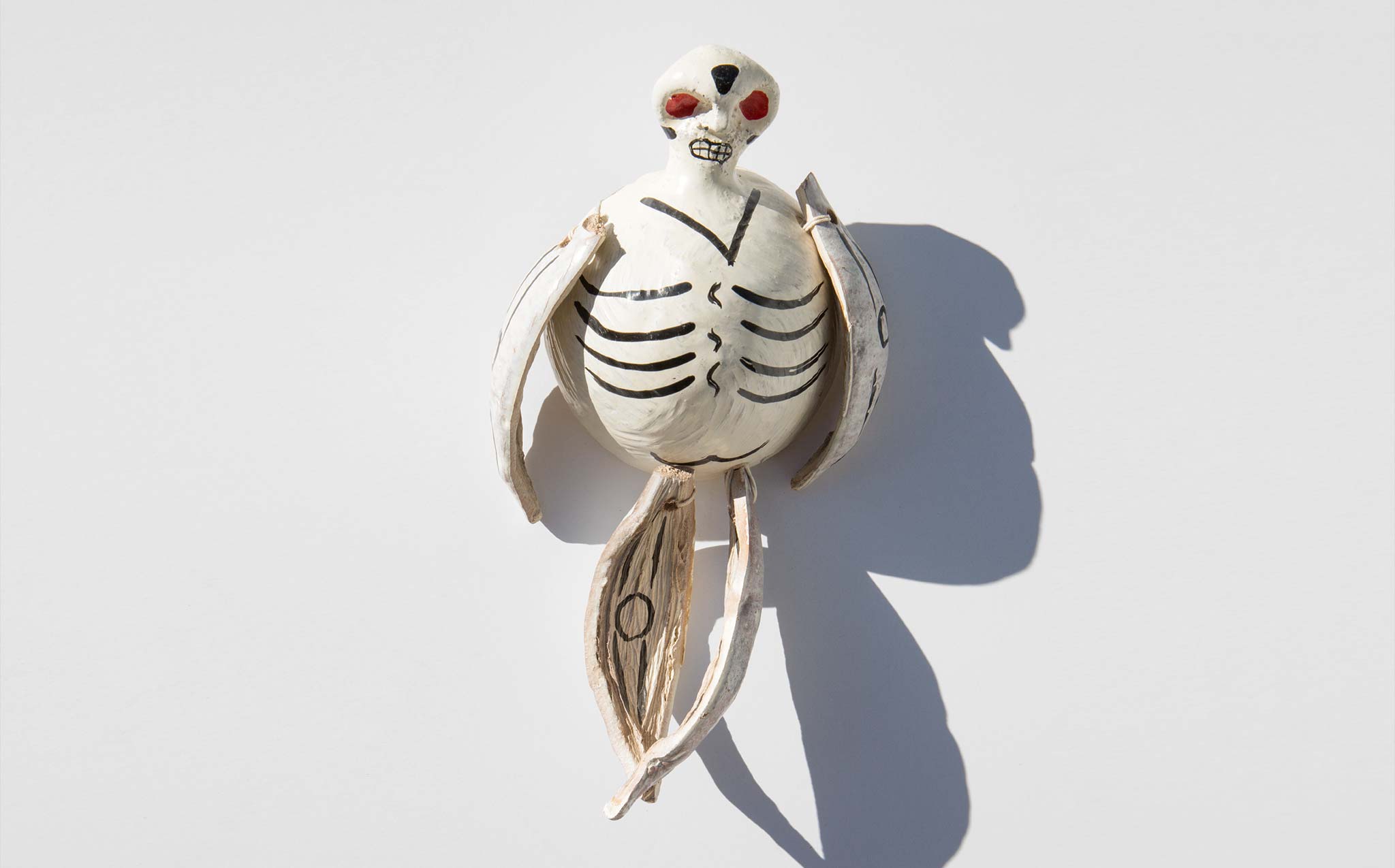 Vintage Mexican Coconut Skeleton