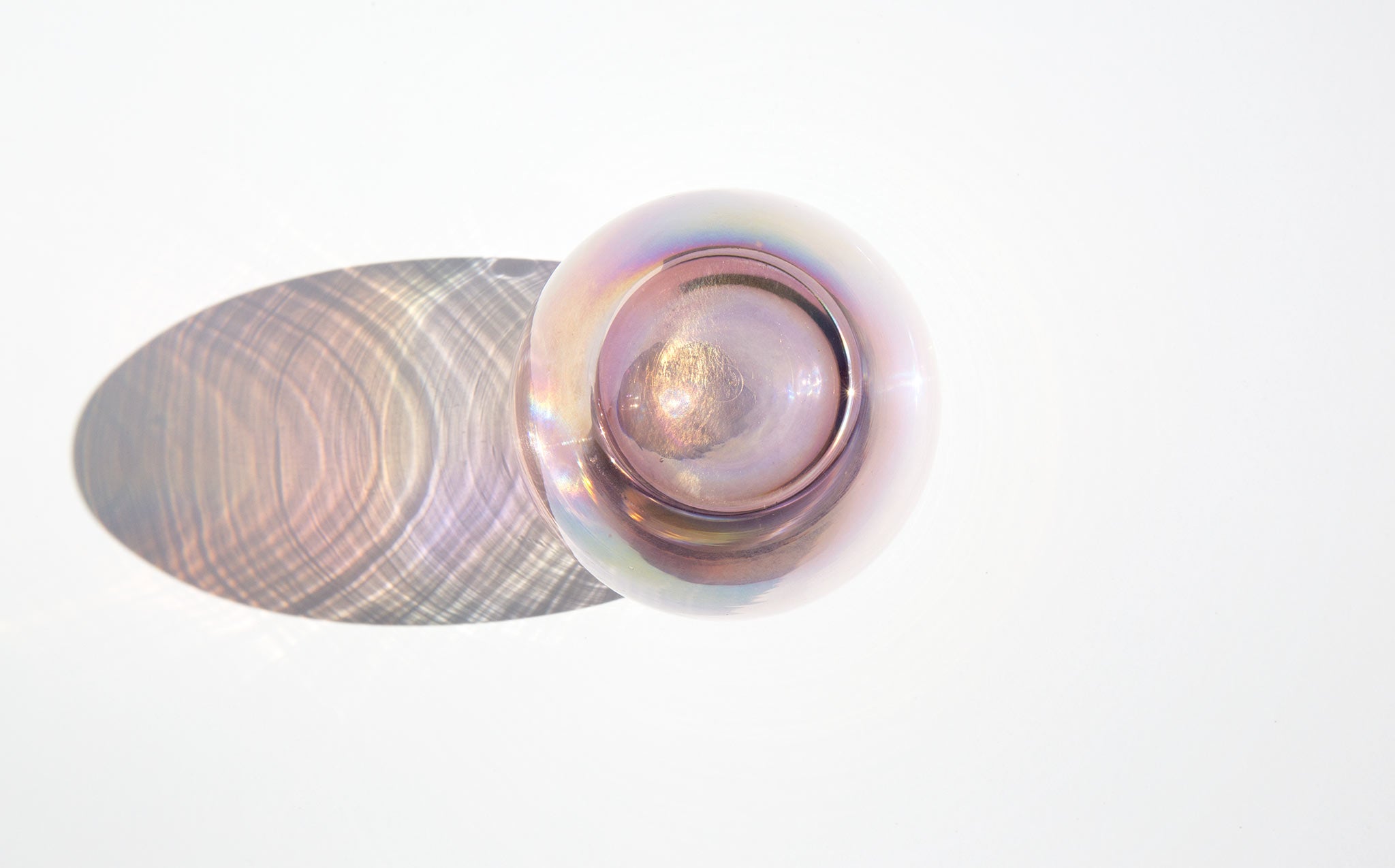 Iridescent Blush Murano Vase