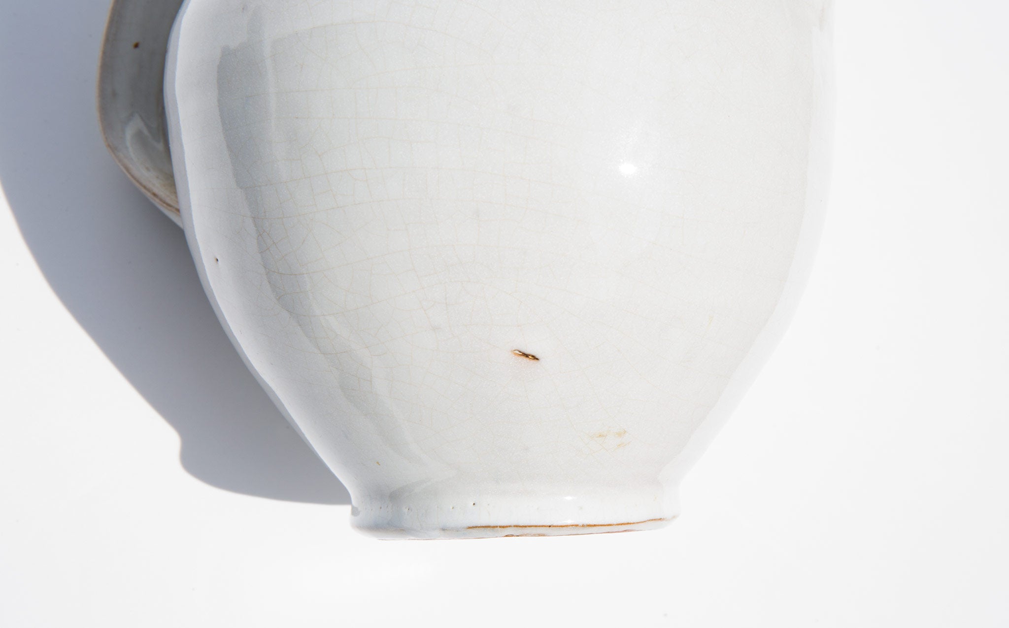 Ghost White Pottery Pitcher