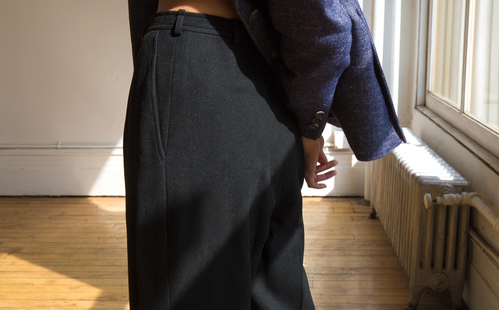 Yves Saint Laurent Rive Gauche Wool Trousers