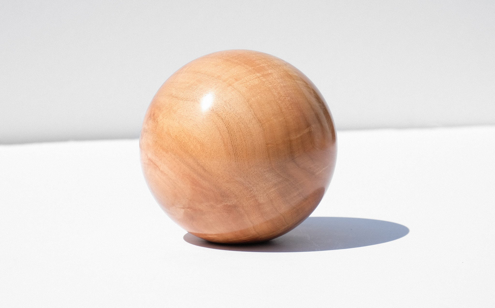 Bruce Perlmutter Hand Lathed Maple Orb