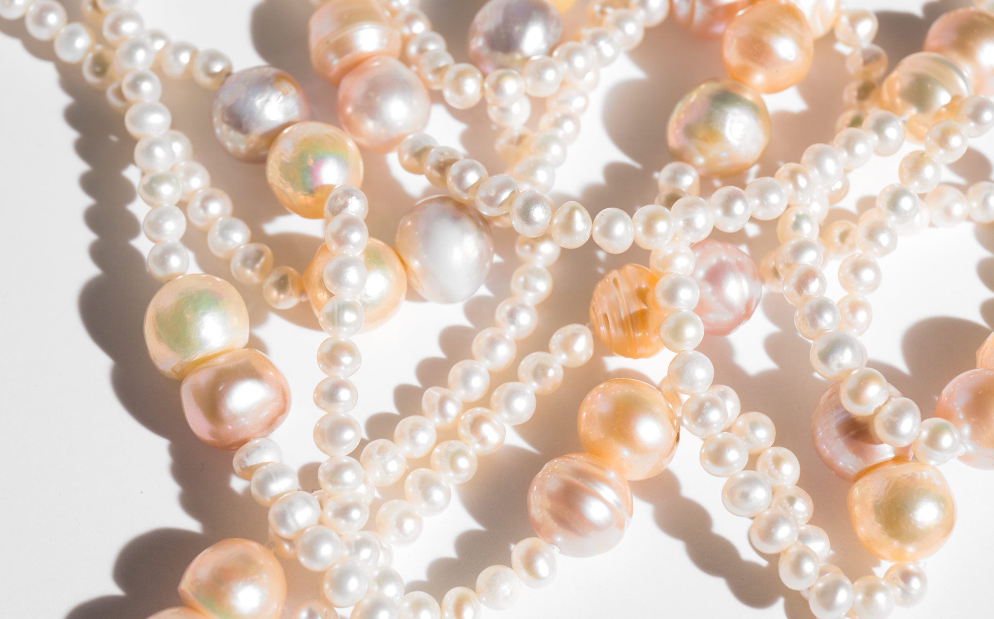 Extra Long Pastel Pearls