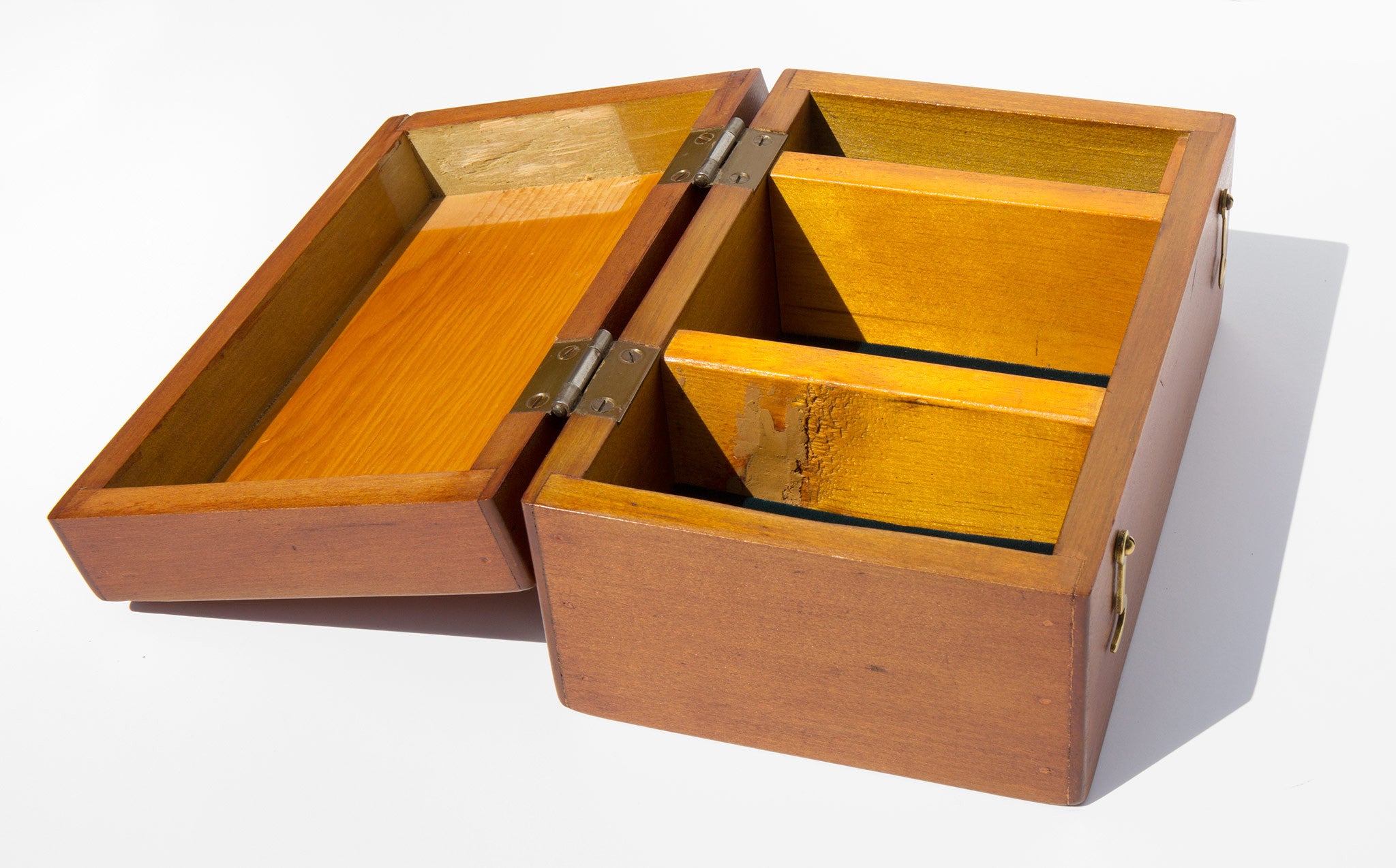 Hand Restored 1930's Poplar and Pine Scientific Box