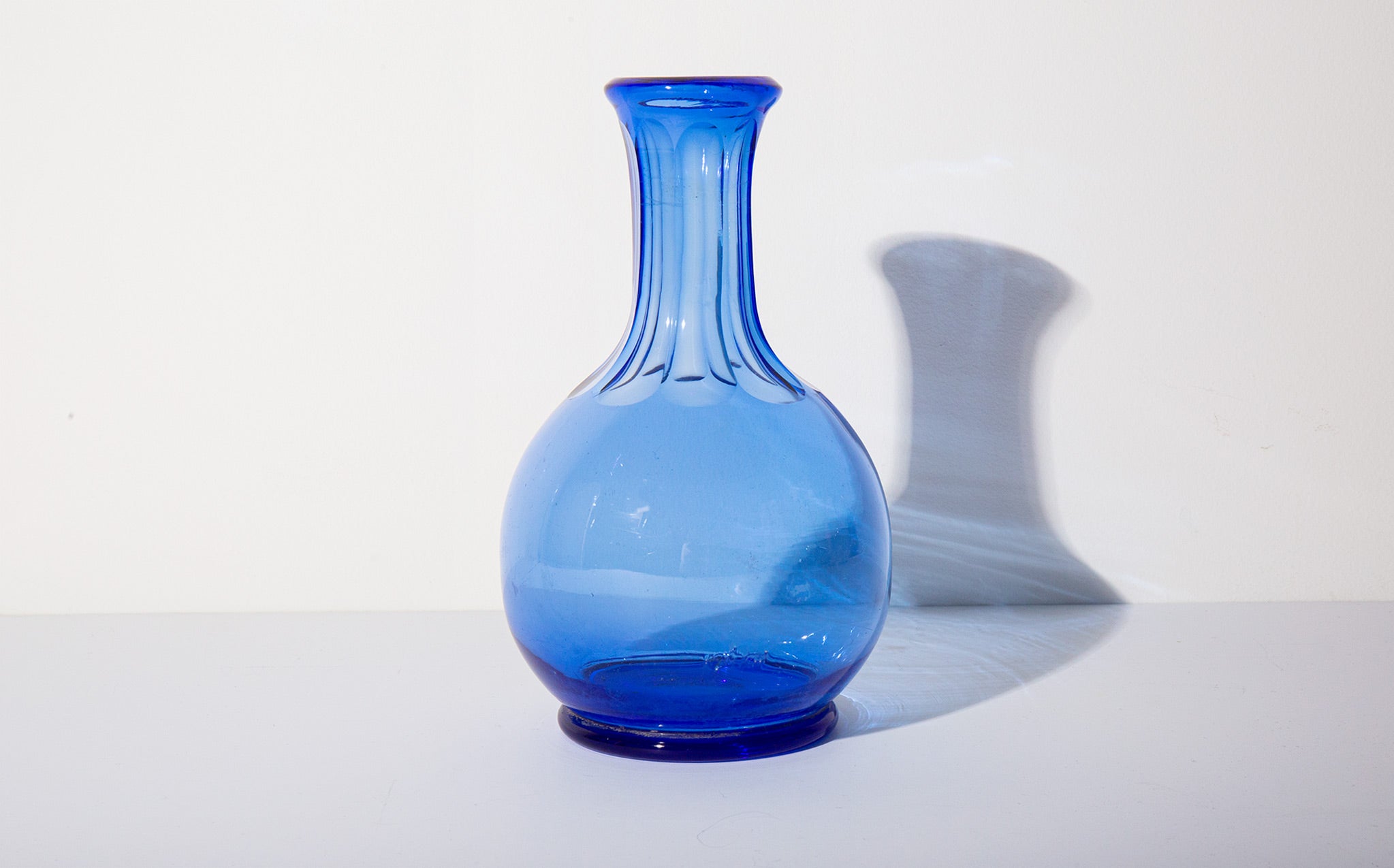 Antique Blue Glass Carafe