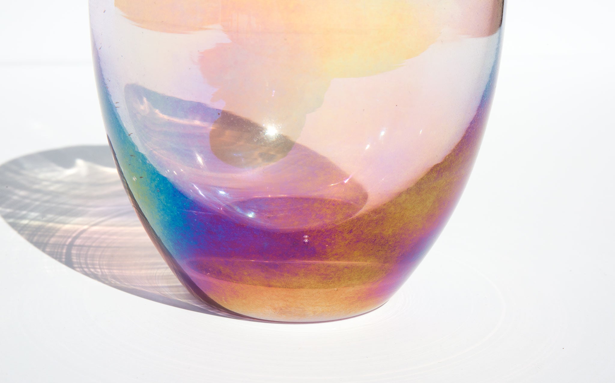 Iridescent Blush Murano Vase