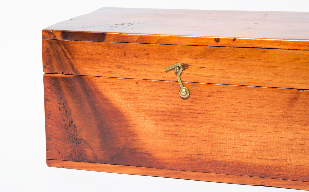 Hand Restored 1930's PIne Wood Box Kindred Black