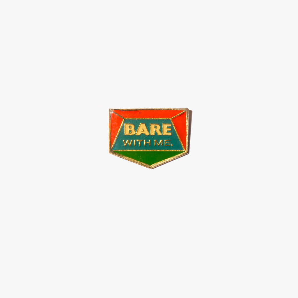 Bare With Me Vintage Enamel Pin