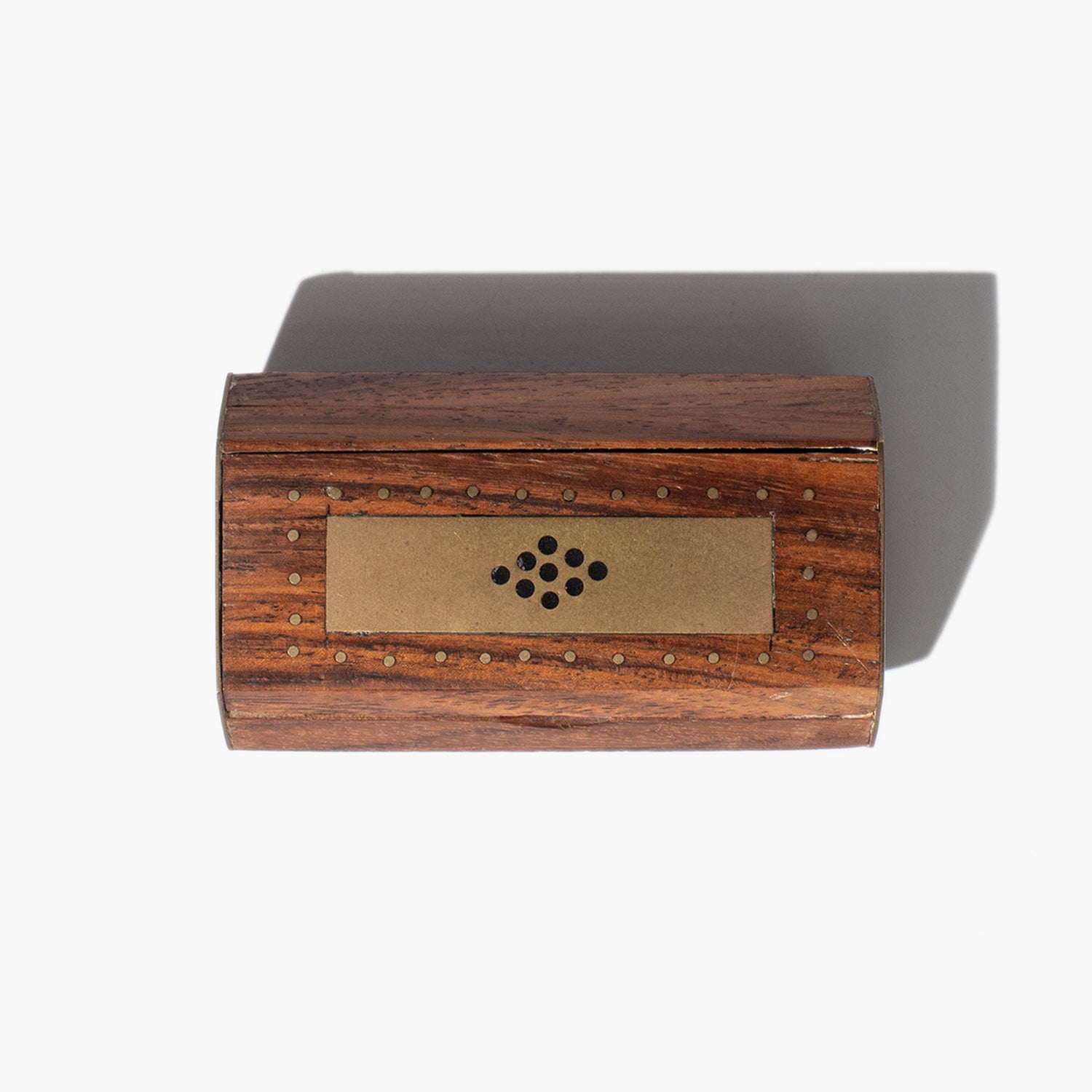 Wooden Box with Brass Detailing