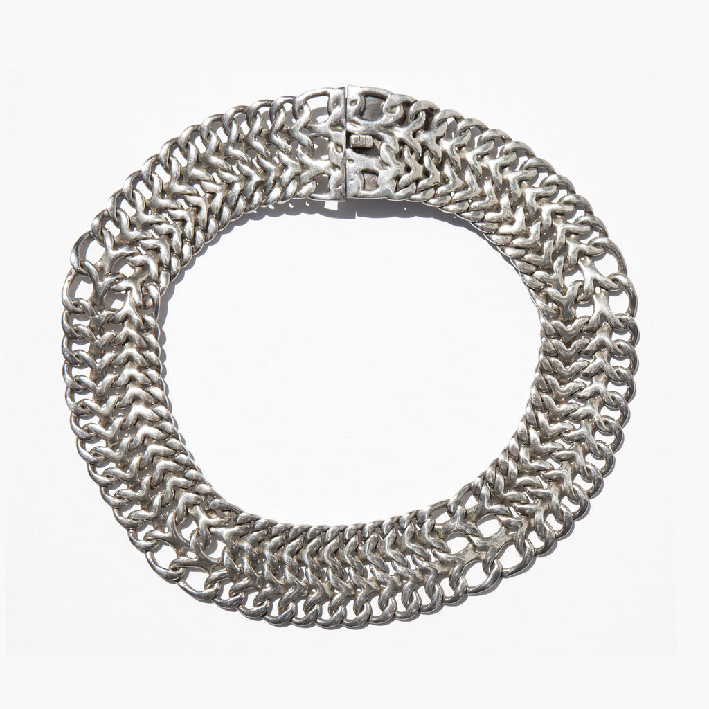 Silver Chain Maille Collar