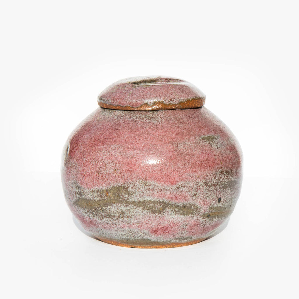 Rustic Blush Pottery Jar