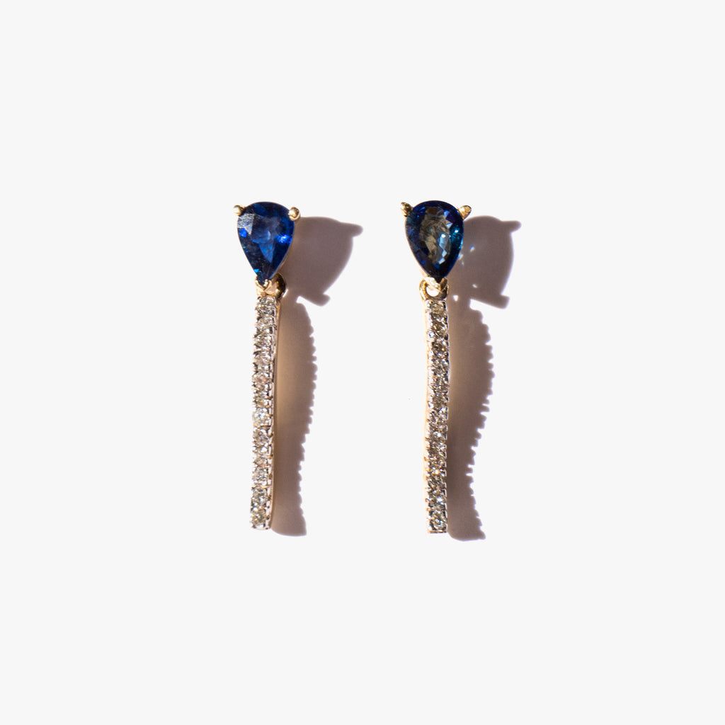 Sapphire Cobra Earrings
